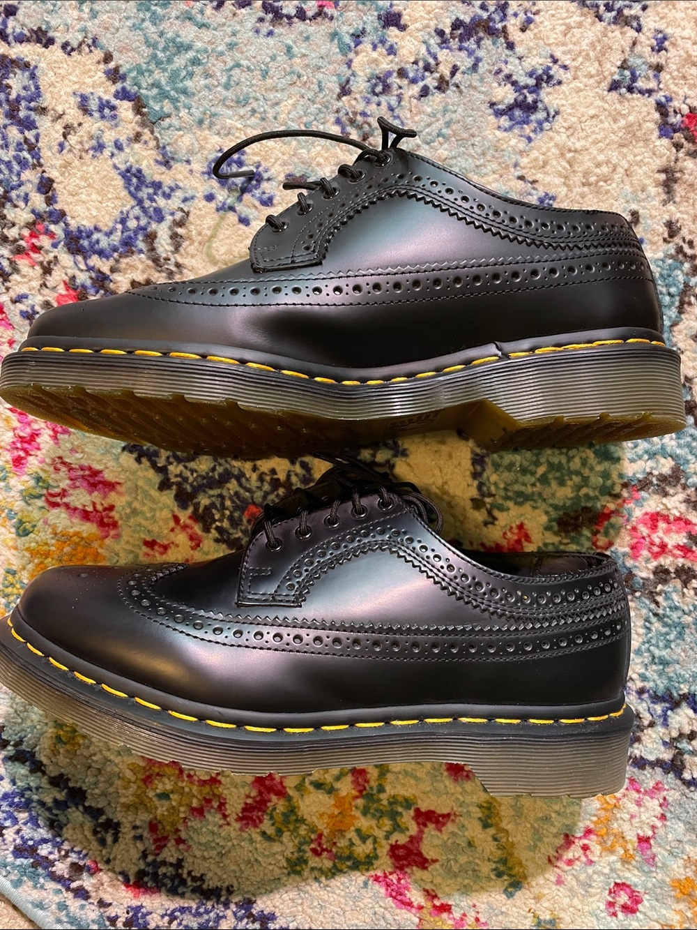 Dr. Martens 3989
Yellow Stitch Smooth Leather Brogue Shoes - Picture 3 of 6